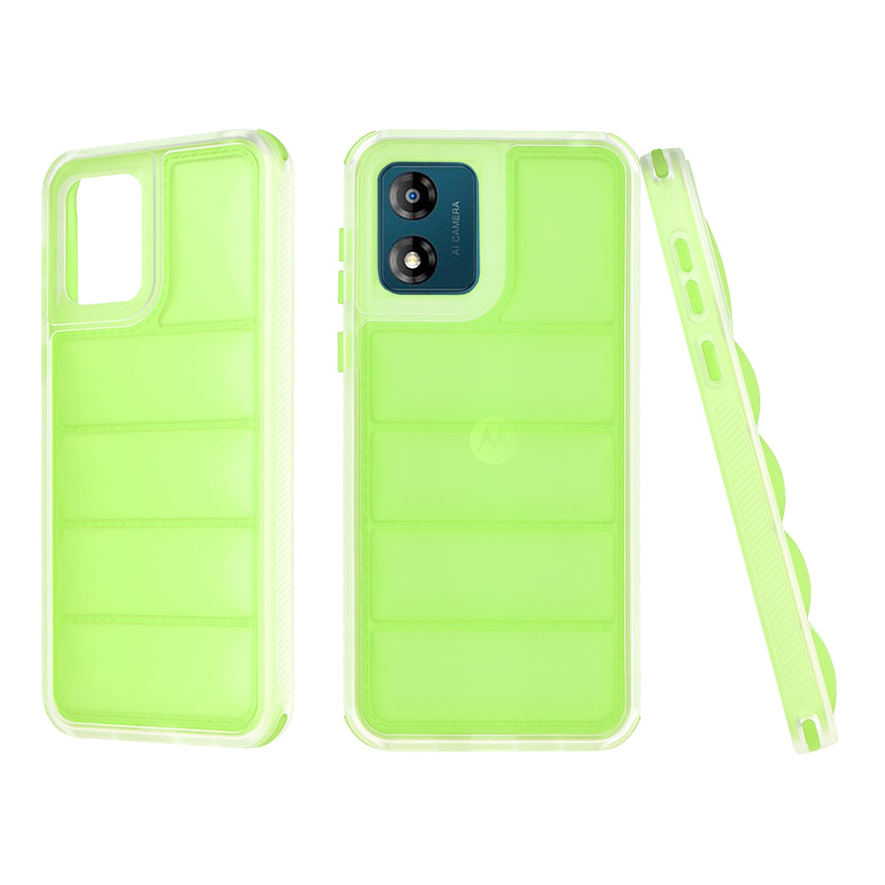 Калъф за Motorola Moto E13, Techsuit, Wave Shield, Зелен