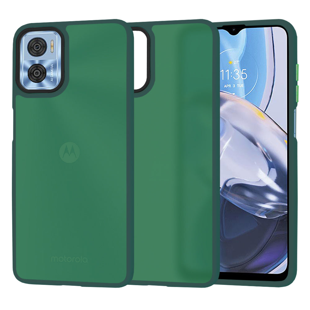 Калъф за Motorola Moto E22i / E22, Techsuit, HaloFrost, Зелен
