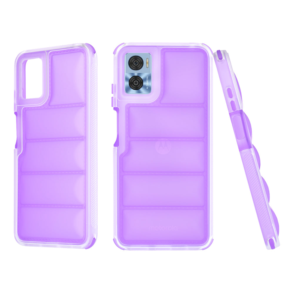 Калъф за Motorola Moto E22i / E22, Techsuit, Wave Shield, Лилав