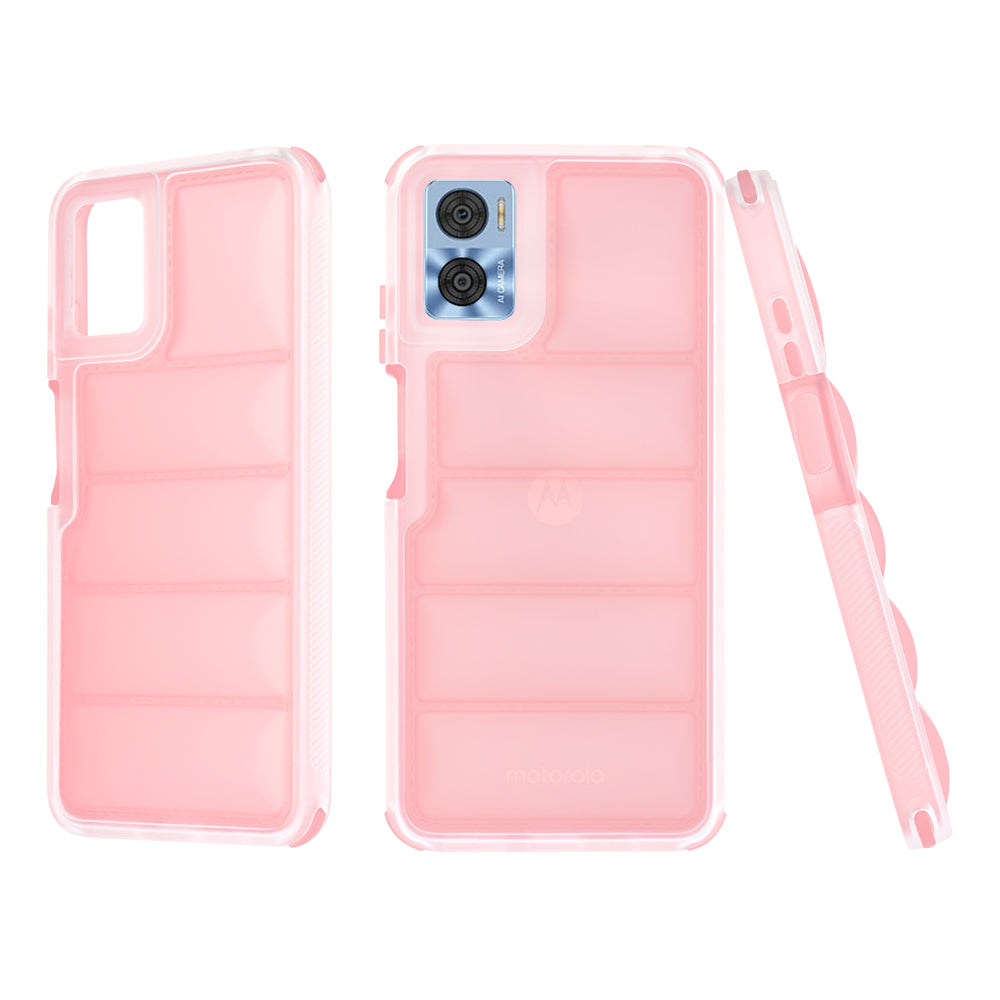Калъф за Motorola Moto E22i / E22, Techsuit, Wave Shield, Розов