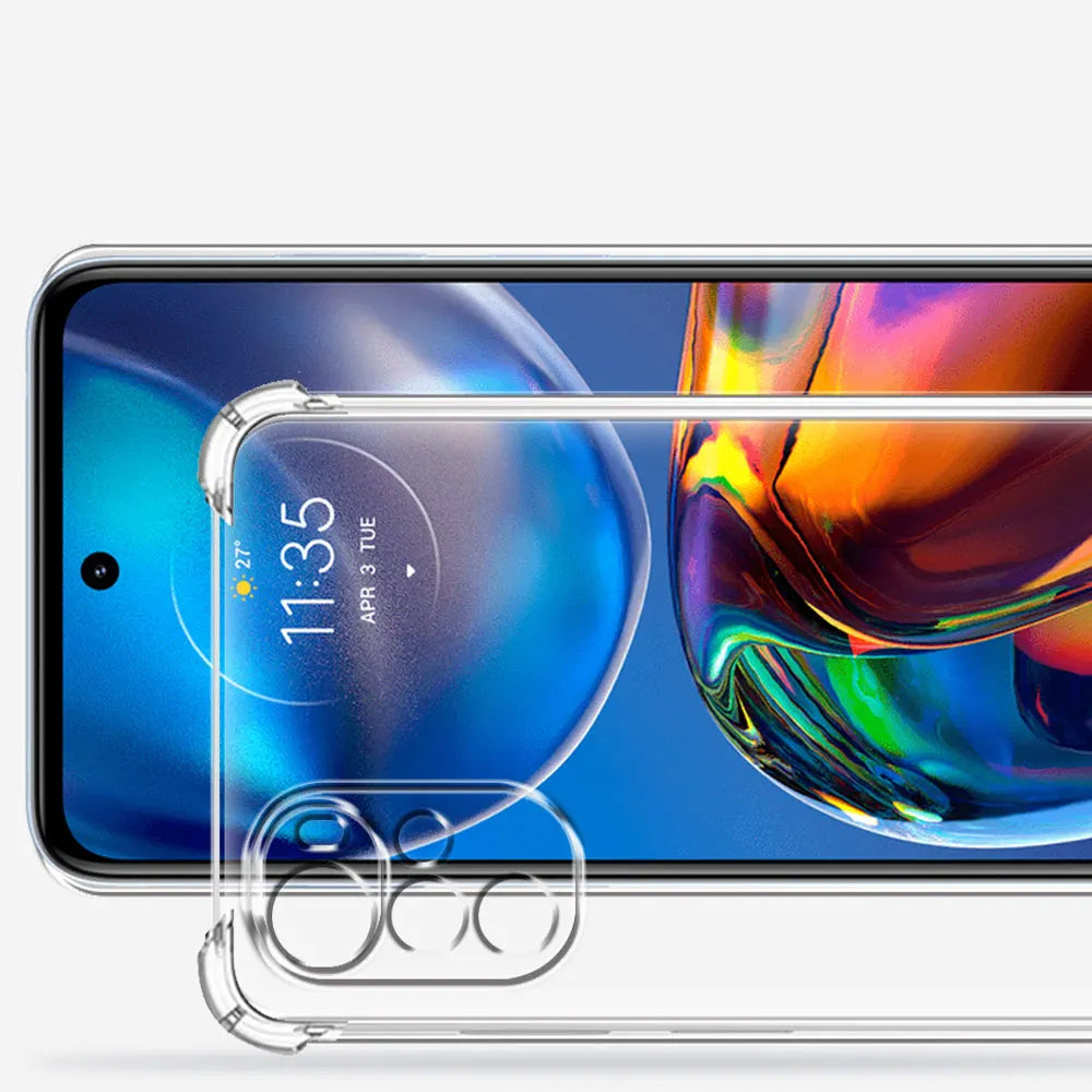 Калъф за Motorola Moto E32s / E32 / G22, Techsuit, противоударен прозрачен, прозрачен