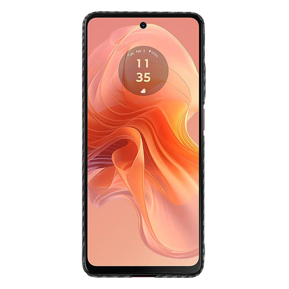 Калъф за Motorola Moto G04s / E14 / G04 / G24, Techsuit, Carbonite FiberShell, Черен
