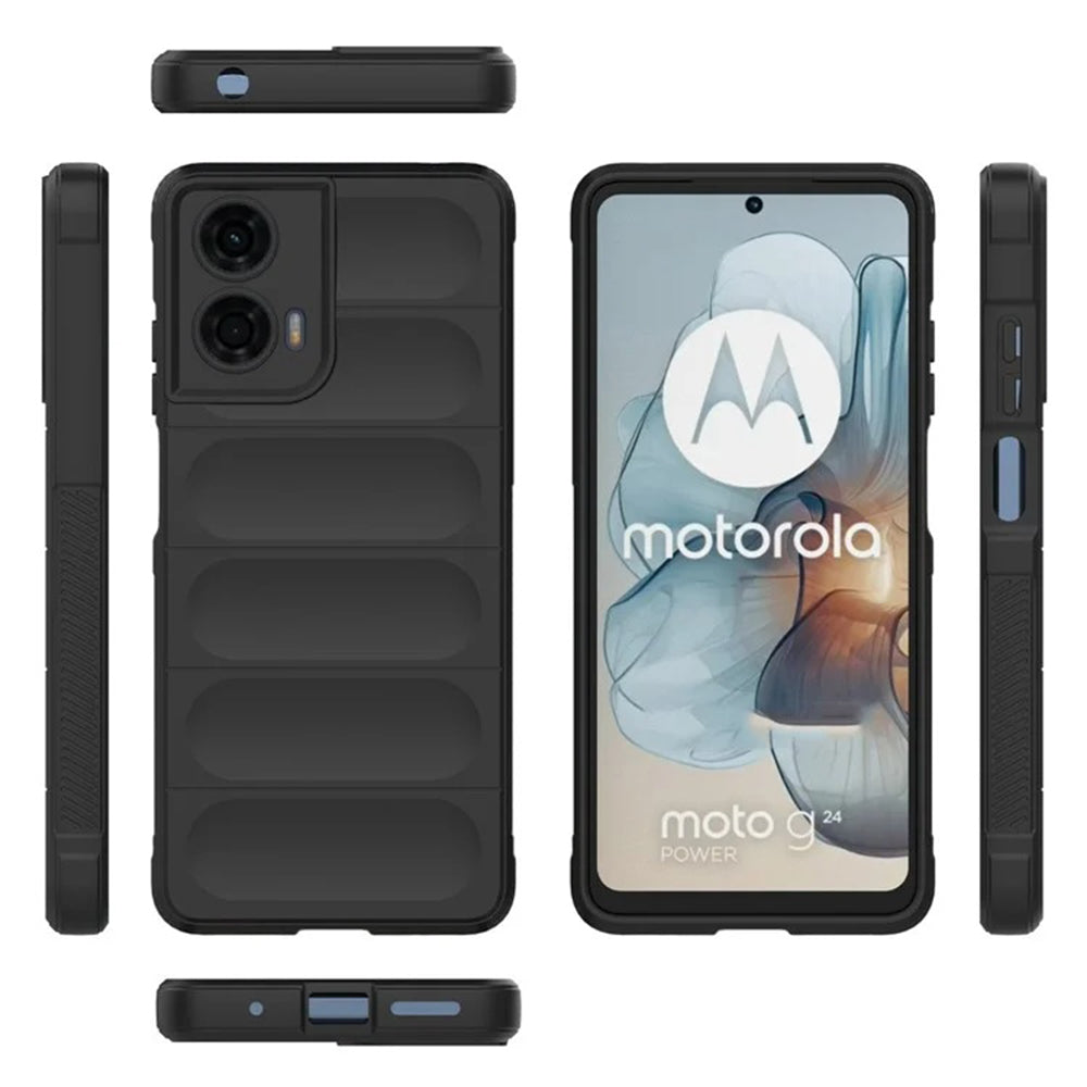Калъф за Motorola Moto G04s / E14 / G04 / G24, Techsuit, Magic Shield, Черен