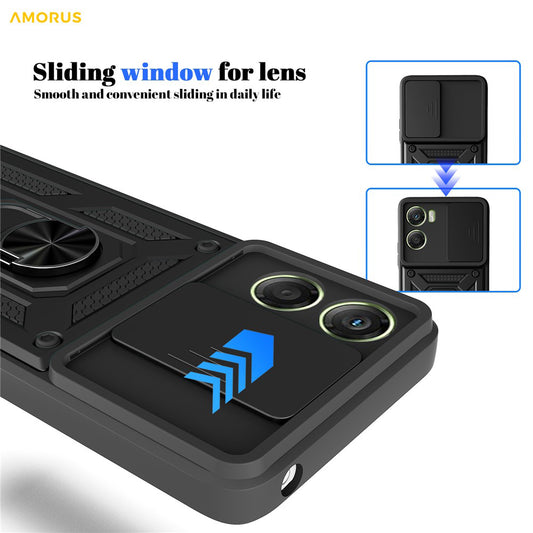 Калъф за Motorola Moto G06, Techsuit, CamShield, Розово Злато