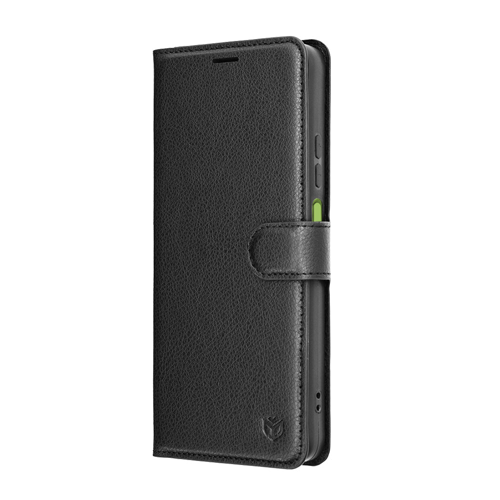 Калъф за Motorola Moto G06, Techsuit, Leather Folio, Черен