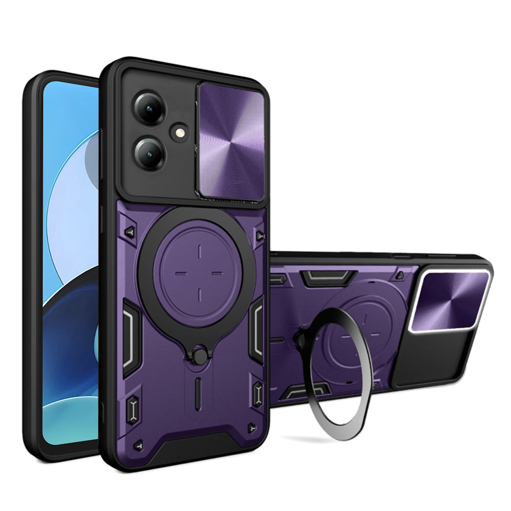 Калъф за Motorola Moto G14, Techsuit, CamGuard Pro, лилав