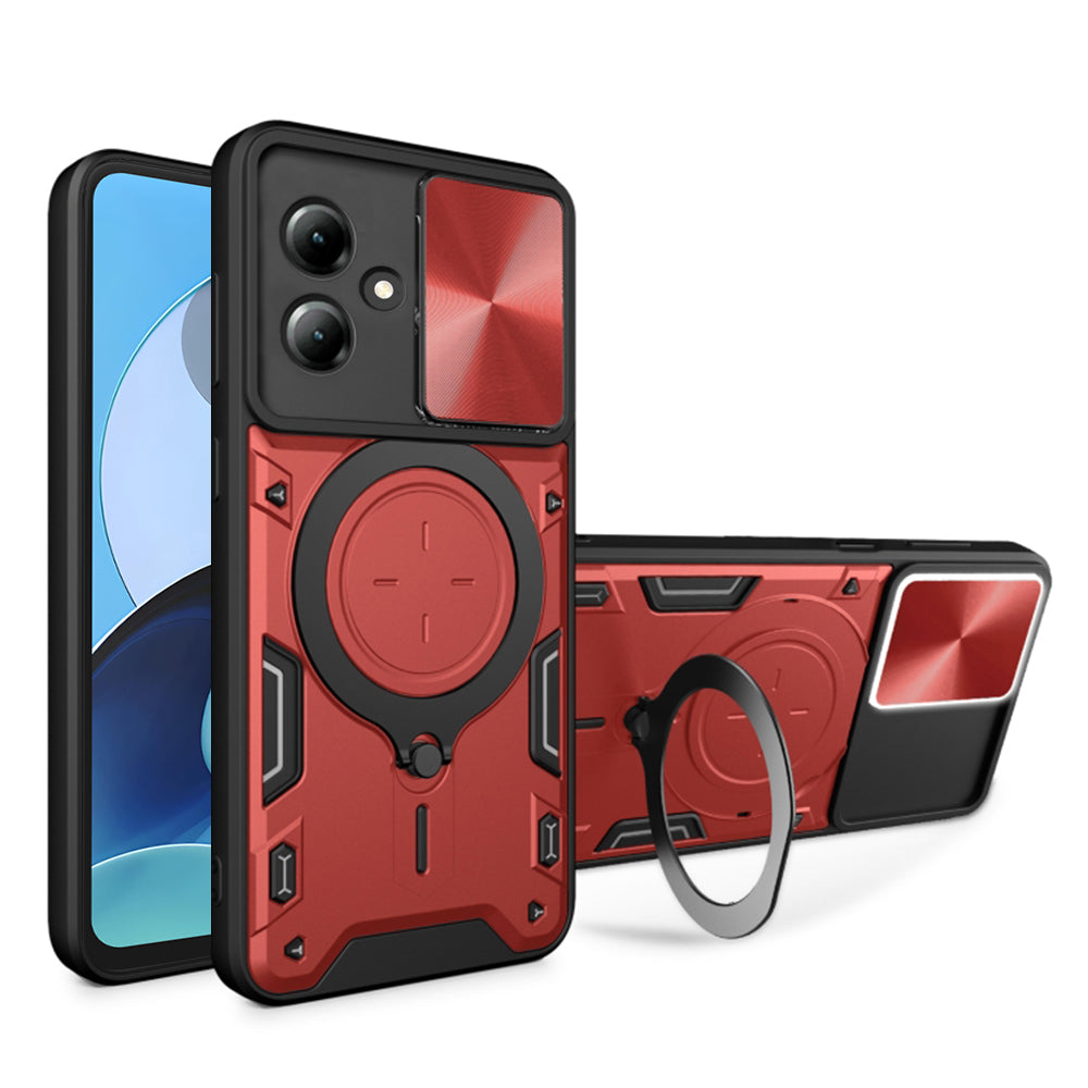 Калъф за Motorola Moto G14, Techsuit, CamGuard Pro, Червен