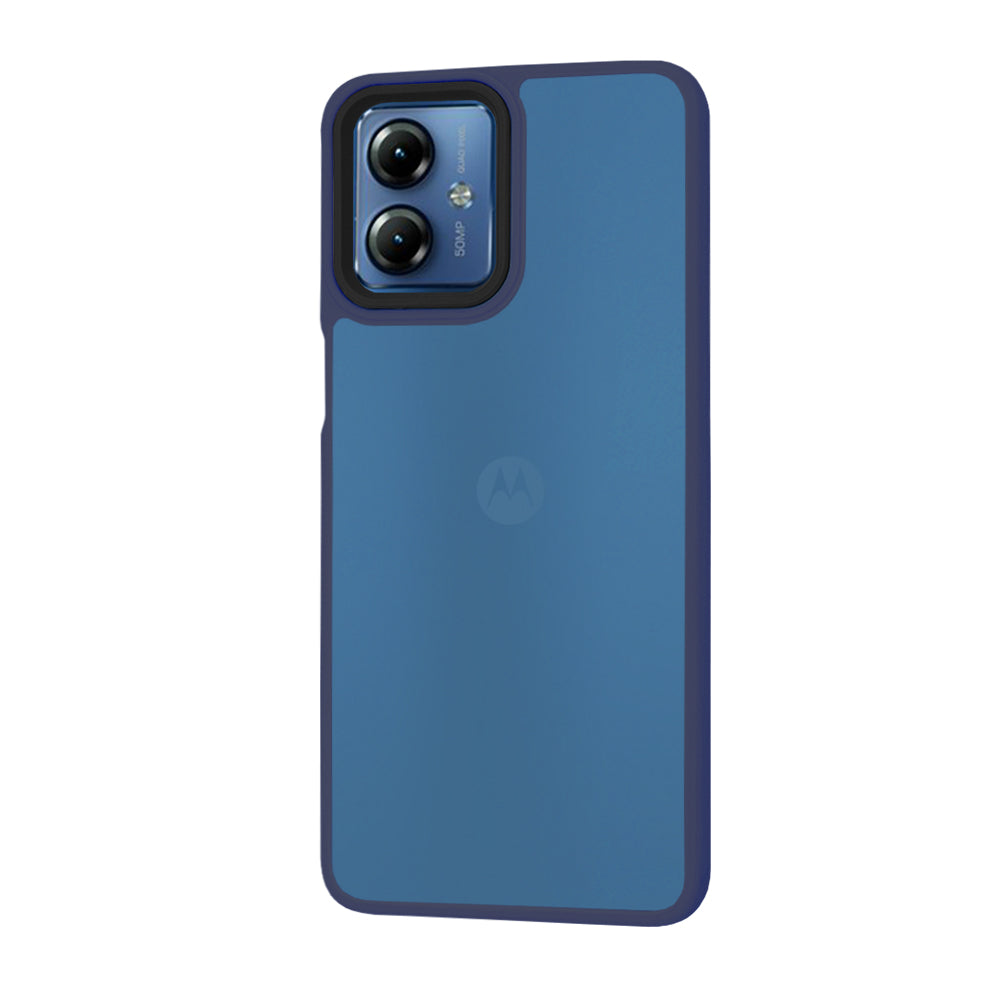 Калъф за Motorola Moto G14, Techsuit, HaloFrost, Тъмносин