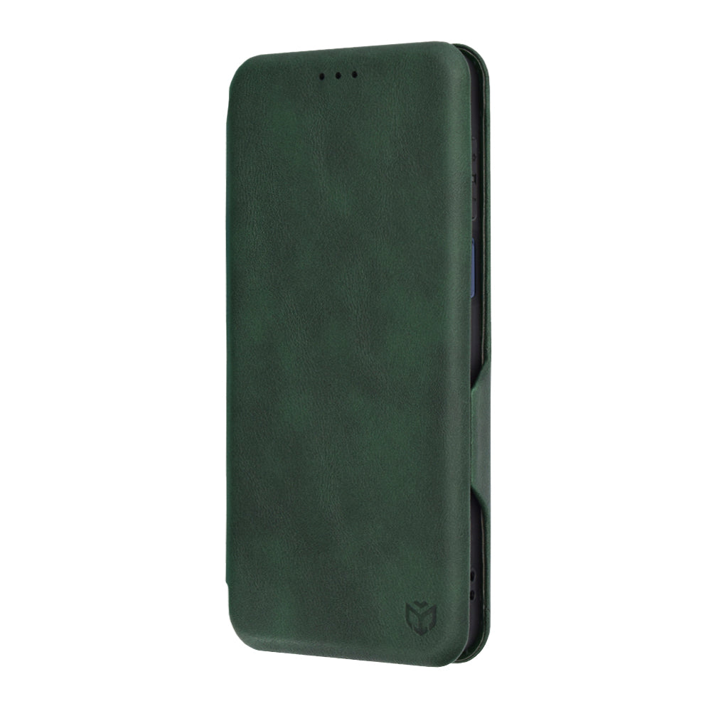 Калъф за Motorola Moto G14, Techsuit, Safe Wallet Plus, Зелен