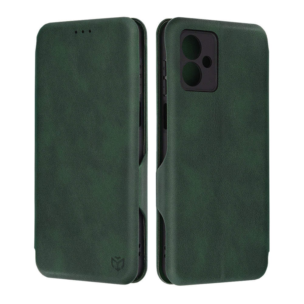 Калъф за Motorola Moto G14, Techsuit, Safe Wallet Plus, Зелен
