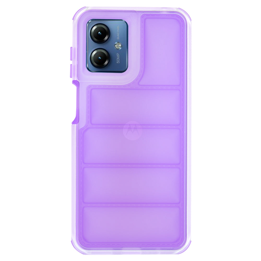 Калъф за Motorola Moto G14, Techsuit, Wave Shield, лилав