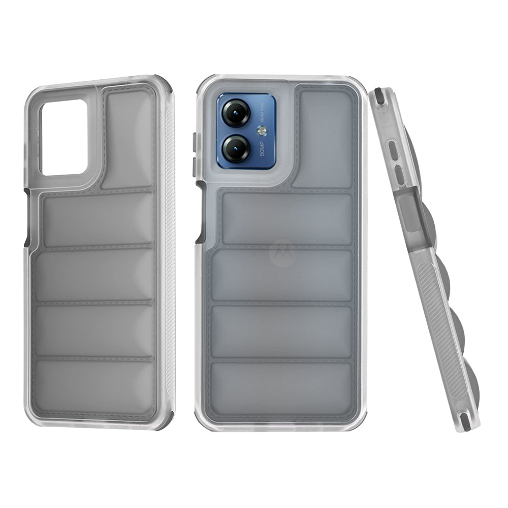 Калъф за Motorola Moto G14, Techsuit, Wave Shield, Черен