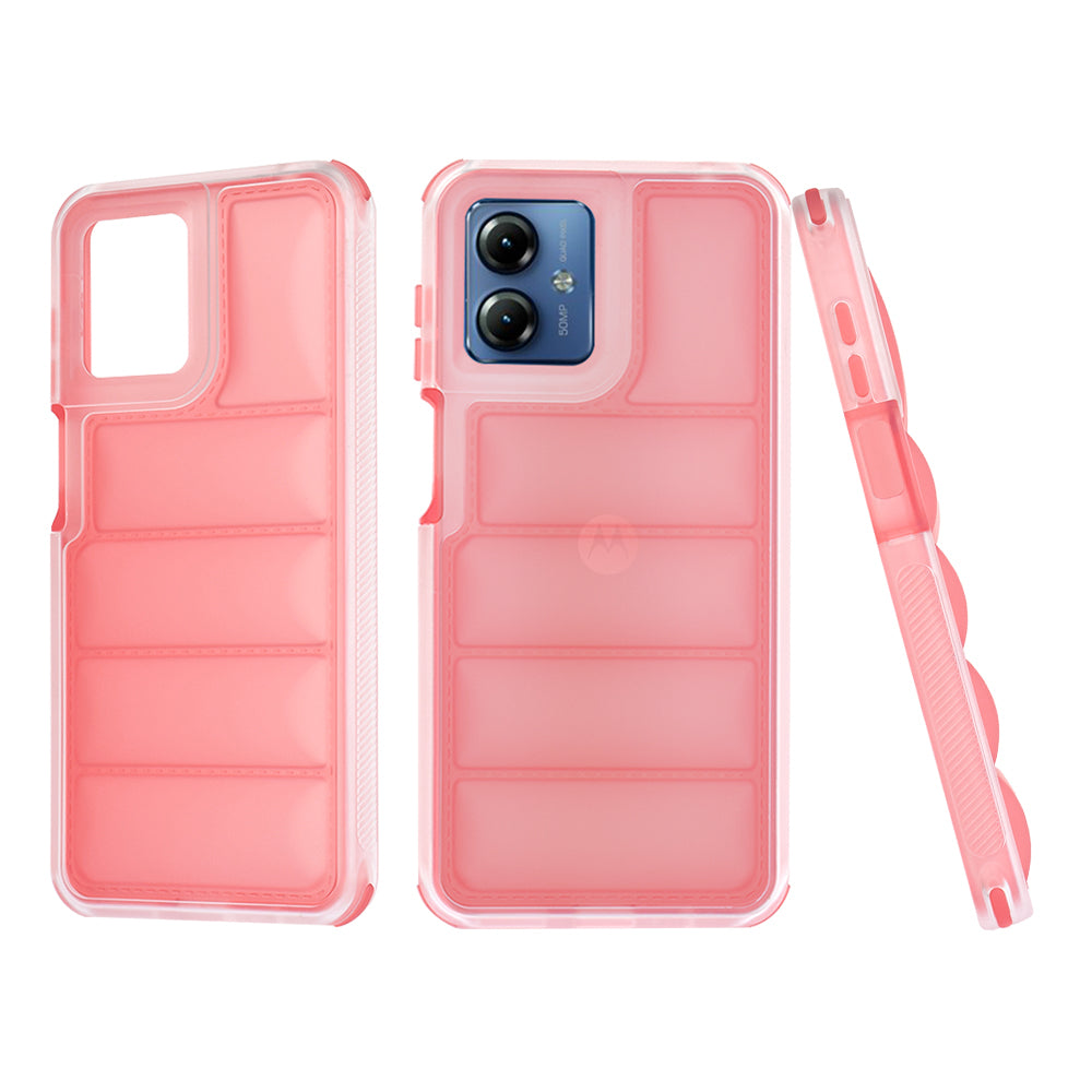 Калъф за Motorola Moto G14, Techsuit, Wave Shield, Червен