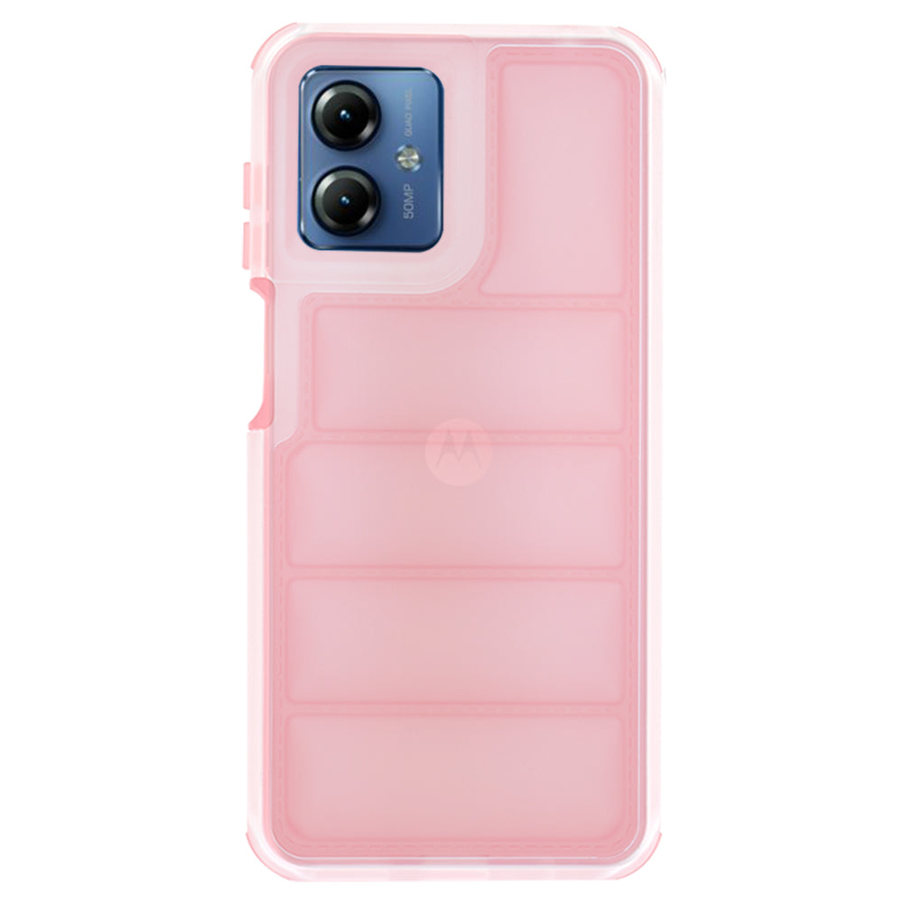 Калъф за Motorola Moto G14, Techsuit, Wave Shield, Розов