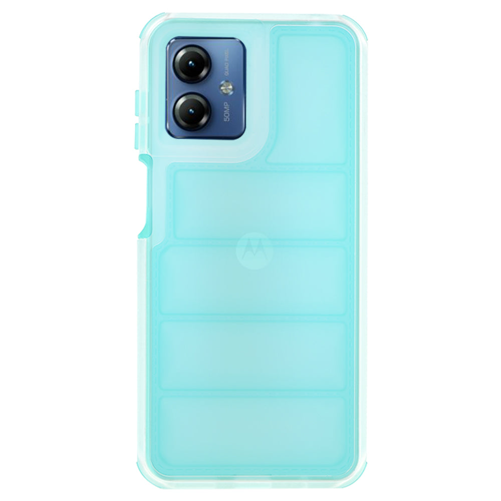Калъф за Motorola Moto G14, Techsuit, Wave Shield, Тюркоаз