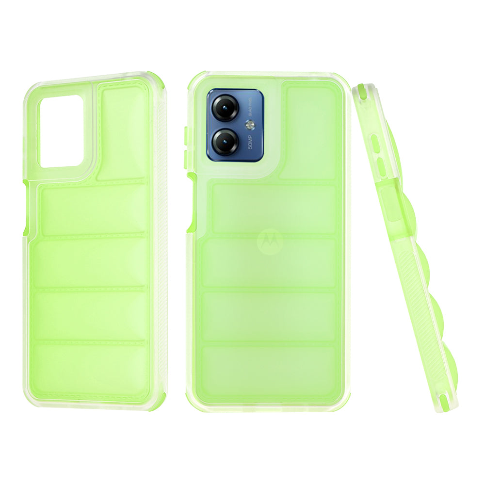 Калъф за Motorola Moto G14, Techsuit, Wave Shield, Зелен