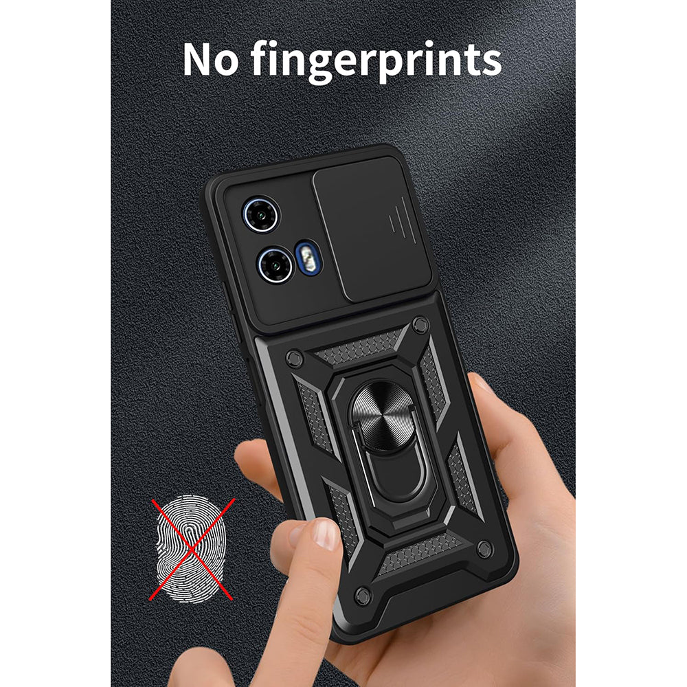 Калъф за Motorola Moto G15 / G15 Power, Techsuit, CamShield, Черен