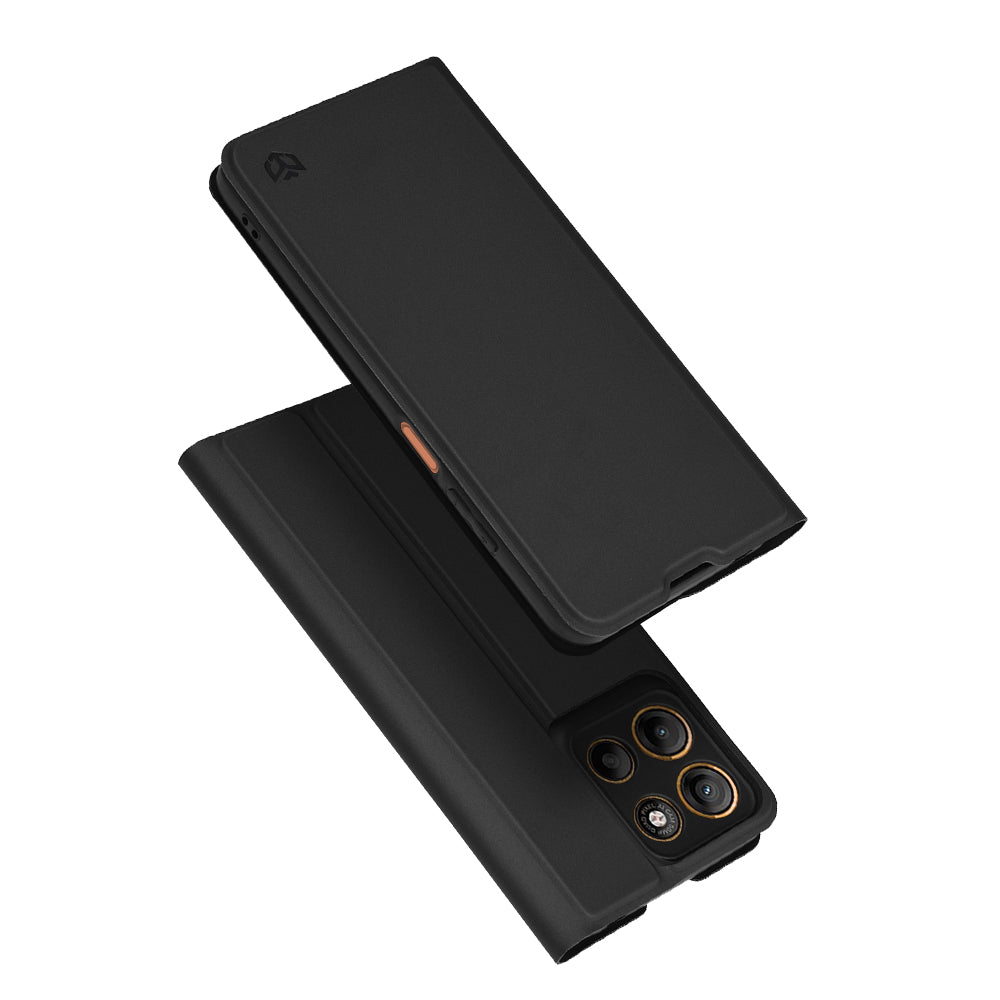 Калъф за Motorola Moto G15 / G15 Power, Techsuit, Magskin Book, Черен