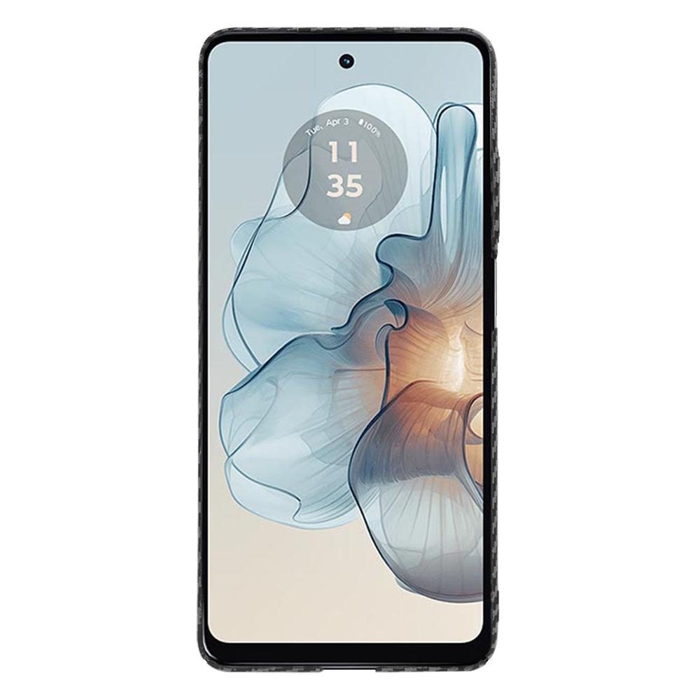 Калъф за Motorola Moto G24 Power, Techsuit, Carbonite FiberShell, Черен