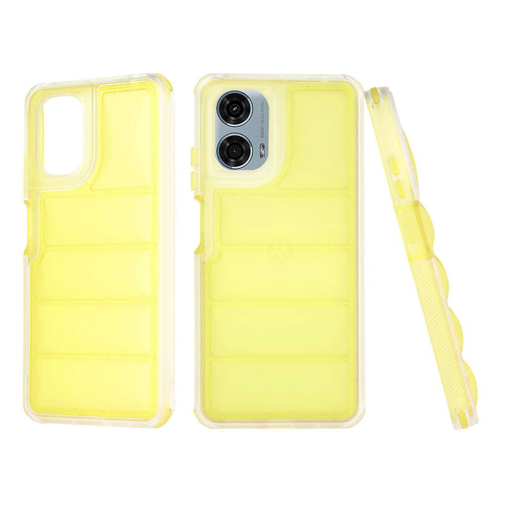 Калъф за Motorola Moto G24 Power, Techsuit, Wave Shield, Жълт