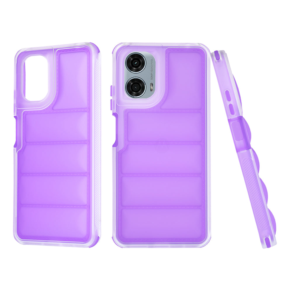 Калъф за Motorola Moto G24 Power, Techsuit, Wave Shield, Лилав