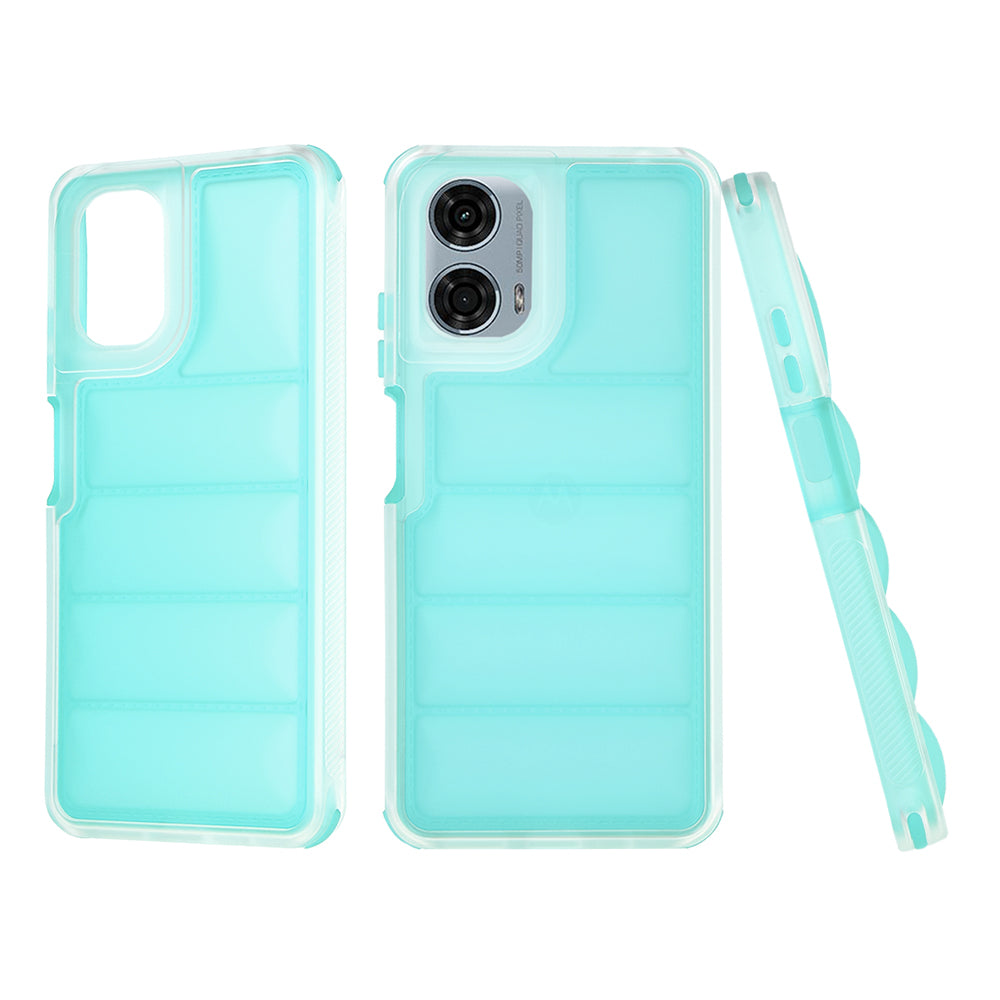 Калъф за Motorola Moto G24 Power, Techsuit, Wave Shield, Тюркоаз