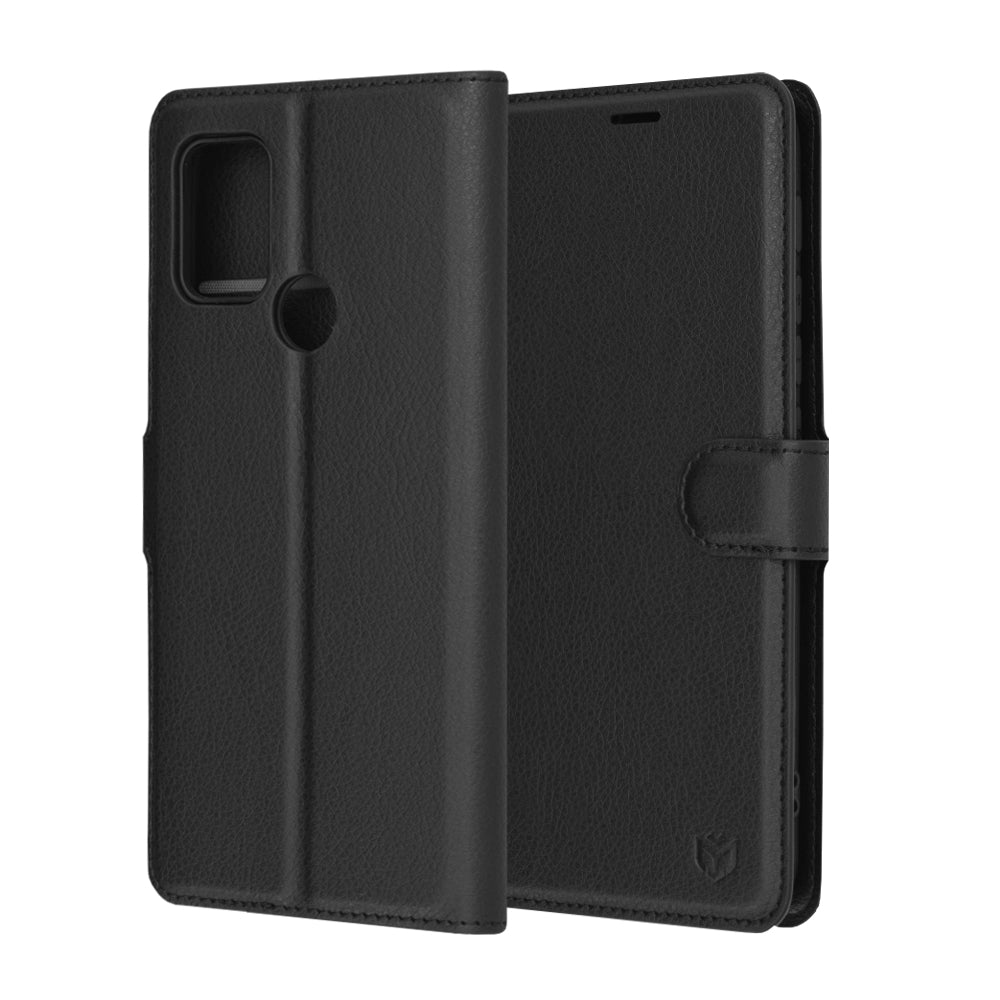 Калъф за Motorola Moto G30 / G20 / G10, Techsuit, Leather Folio, Черен