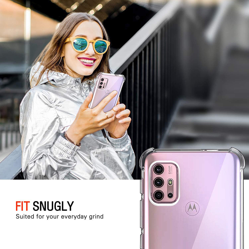 Калъф за Motorola Moto G30 / G20 / G10, Techsuit, противоударен прозрачен, прозрачен