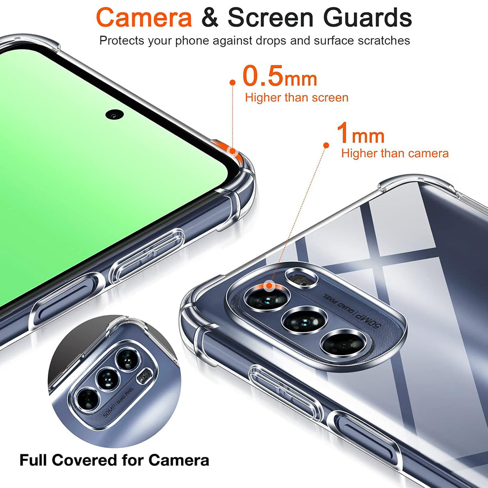 Калъф за Motorola Moto G31 / G41, Techsuit, противоударен прозрачен, прозрачен