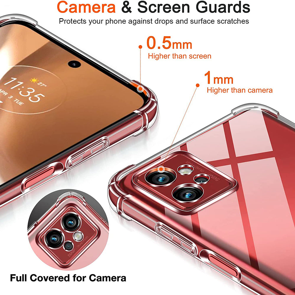 Калъф за Motorola Moto G32, Techsuit, Shockproof Clear, Прозрачен