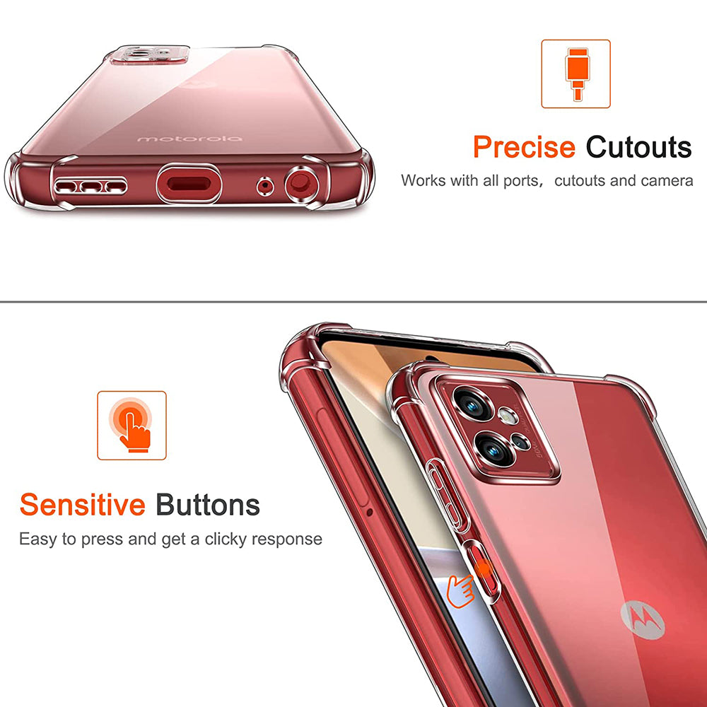 Калъф за Motorola Moto G32, Techsuit, Shockproof Clear, Прозрачен