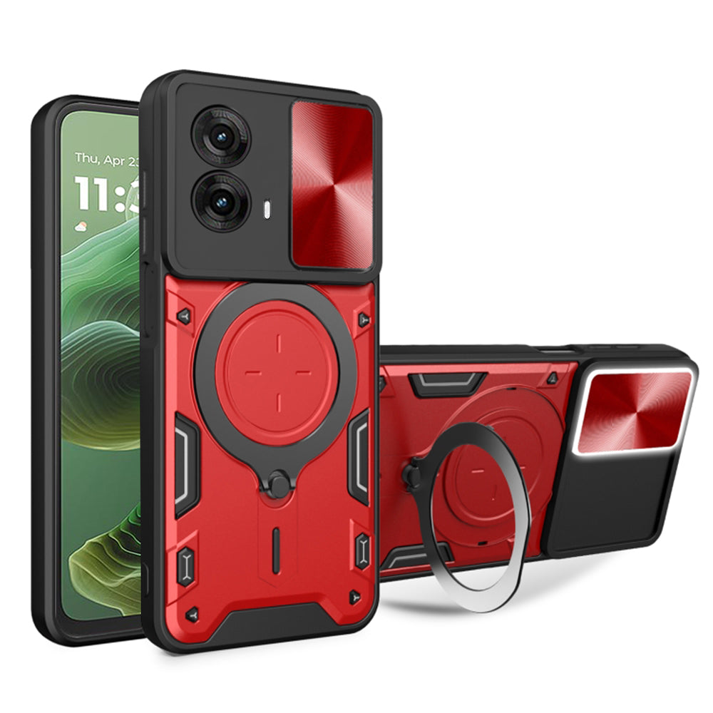 Калъф за Motorola Moto G35, Techsuit, CamGuard Pro, Червен