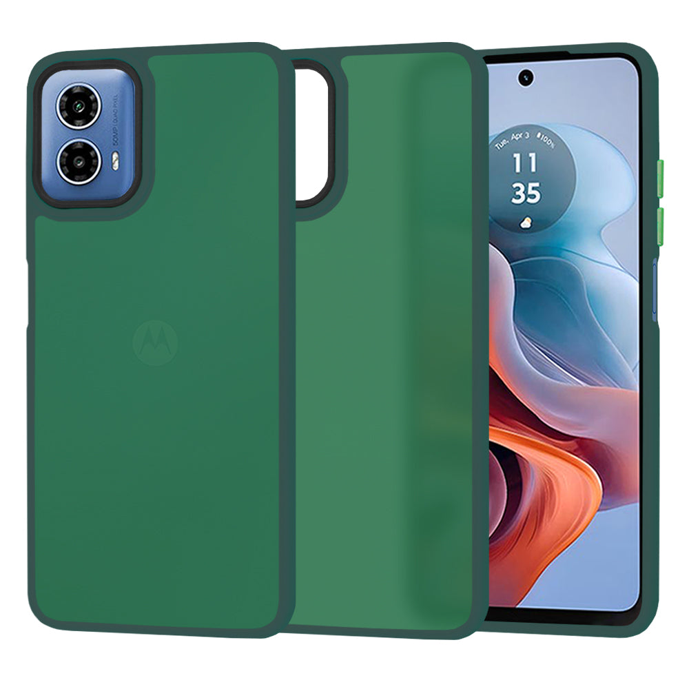 Калъф за Motorola Moto G45 / G34, Techsuit, HaloFrost, Зелен