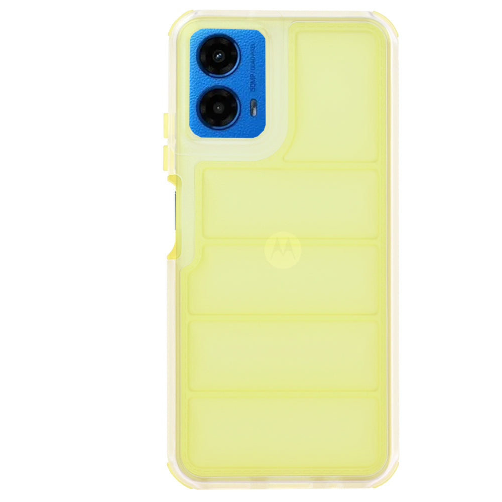 Калъф за Motorola Moto G45 / G34, Techsuit, Wave Shield, Жълт