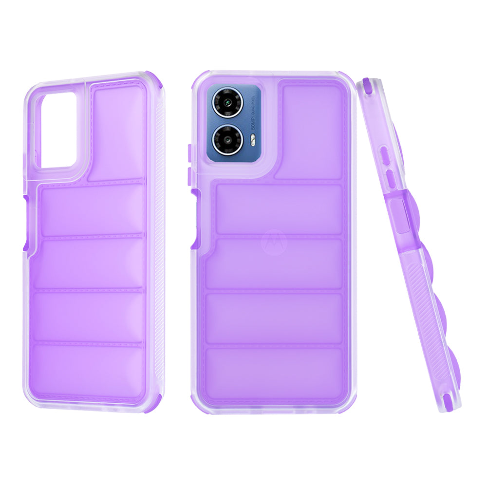 Калъф за Motorola Moto G45 / G34, Techsuit, Wave Shield, Лилав