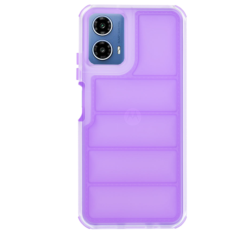 Калъф за Motorola Moto G45 / G34, Techsuit, Wave Shield, Лилав