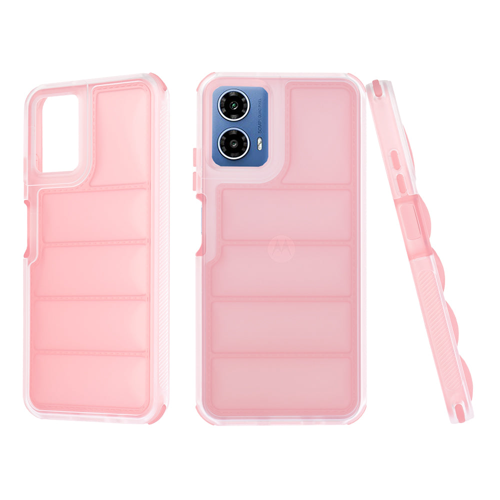Калъф за Motorola Moto G45 / G34, Techsuit, Wave Shield, Розов