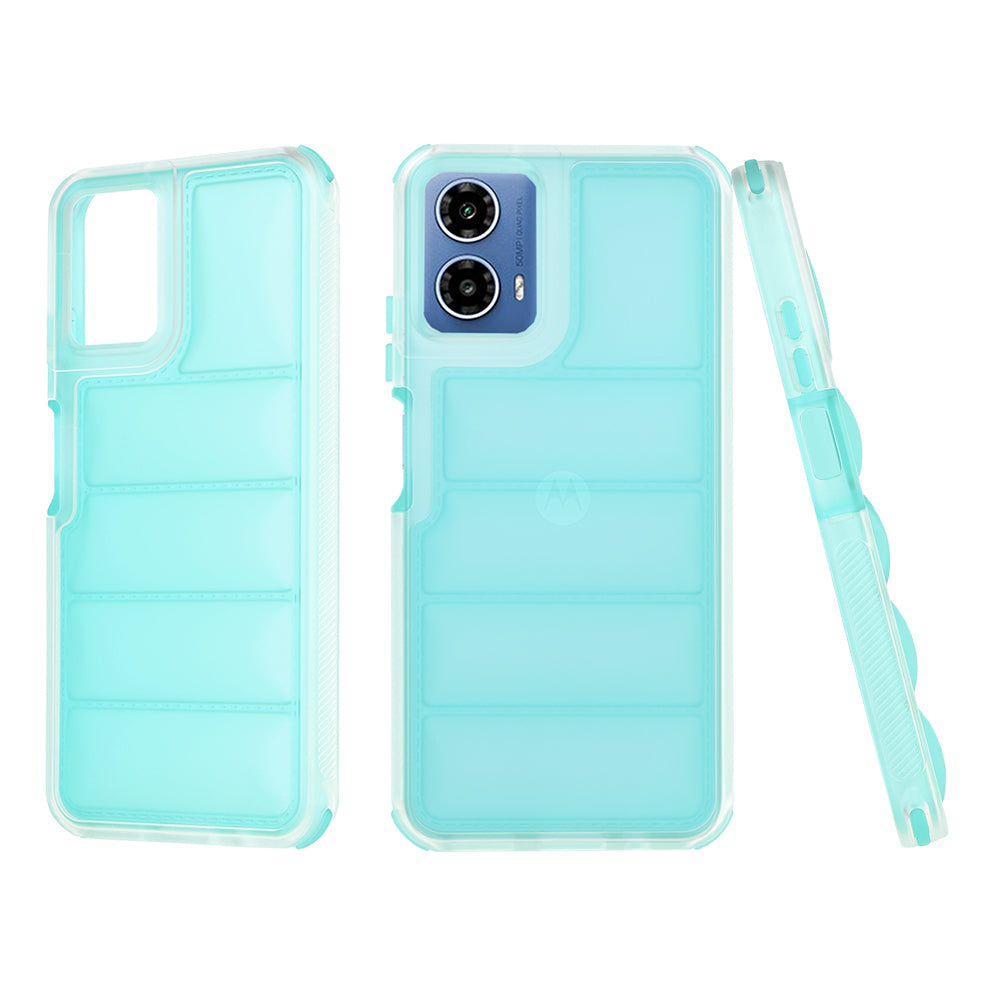 Калъф за Motorola Moto G45 / G34, Techsuit, Wave Shield, Тюркоаз