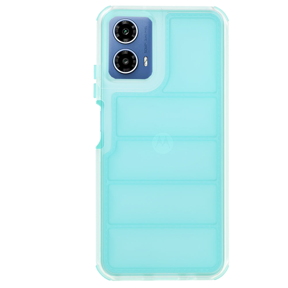 Калъф за Motorola Moto G45 / G34, Techsuit, Wave Shield, Тюркоаз