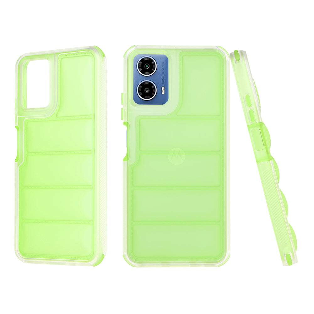 Калъф за Motorola Moto G45 / G34, Techsuit, Wave Shield, Зелен