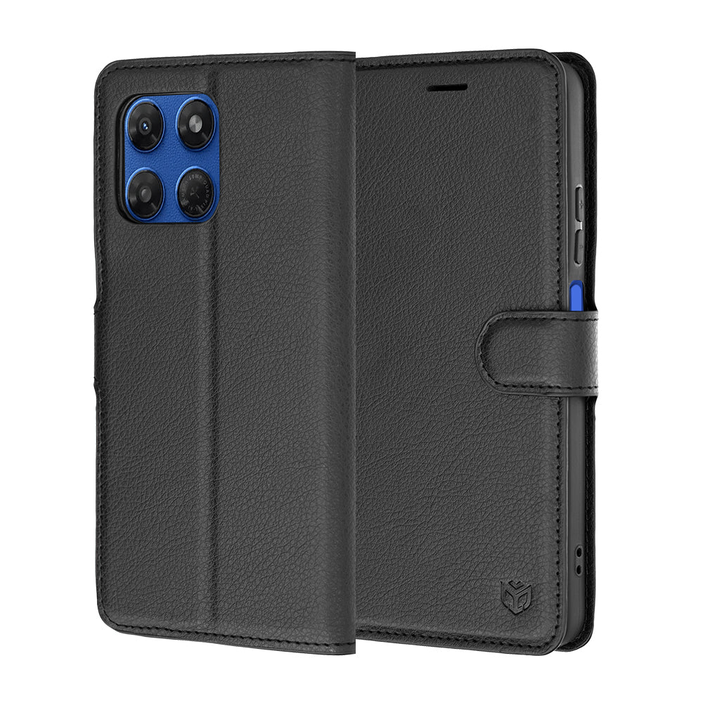 Калъф за Motorola Moto G47 / G37 Power / G37, Techsuit, кожен фолио, черен