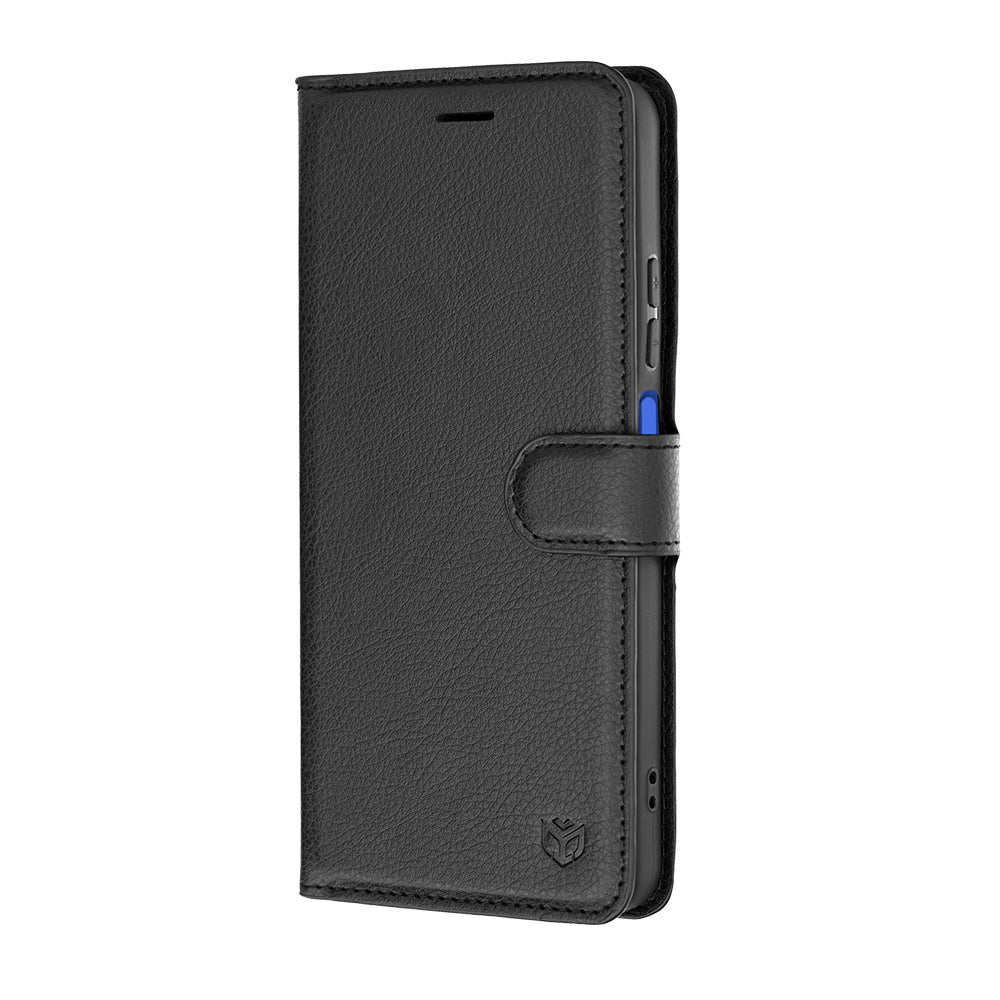 Калъф за Motorola Moto G47 / G37 Power / G37, Techsuit, кожен фолио, черен
