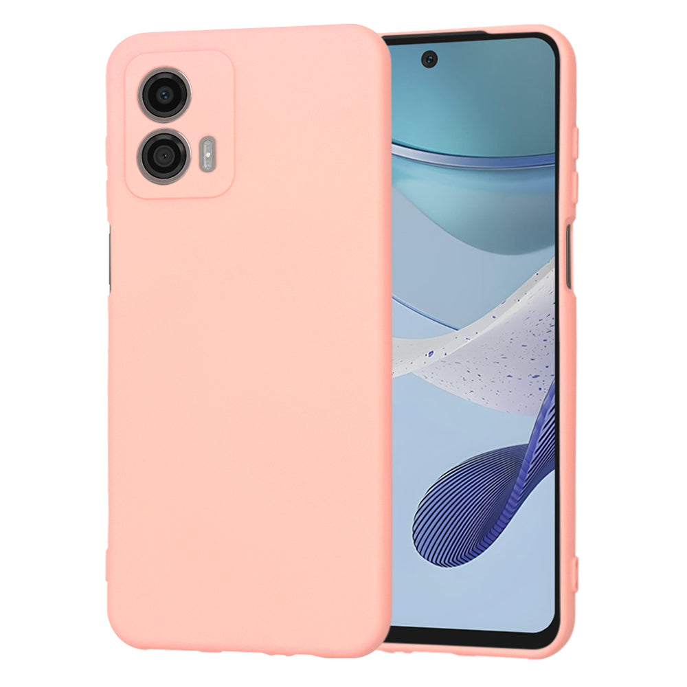 Калъф за Motorola Moto G53, Techsuit, SoftFlex, Светлорозов