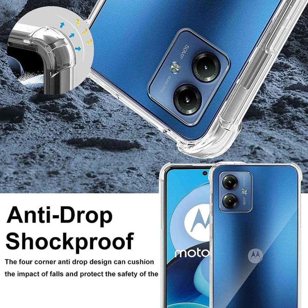 Калъф за Motorola Moto G54, Techsuit, Shockproof Clear, Прозрачен