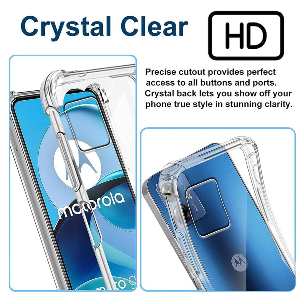 Калъф за Motorola Moto G54, Techsuit, Shockproof Clear, Прозрачен