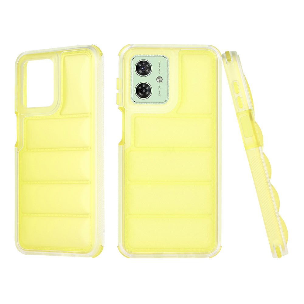 Калъф за Motorola Moto G54, Techsuit, Wave Shield, Жълт