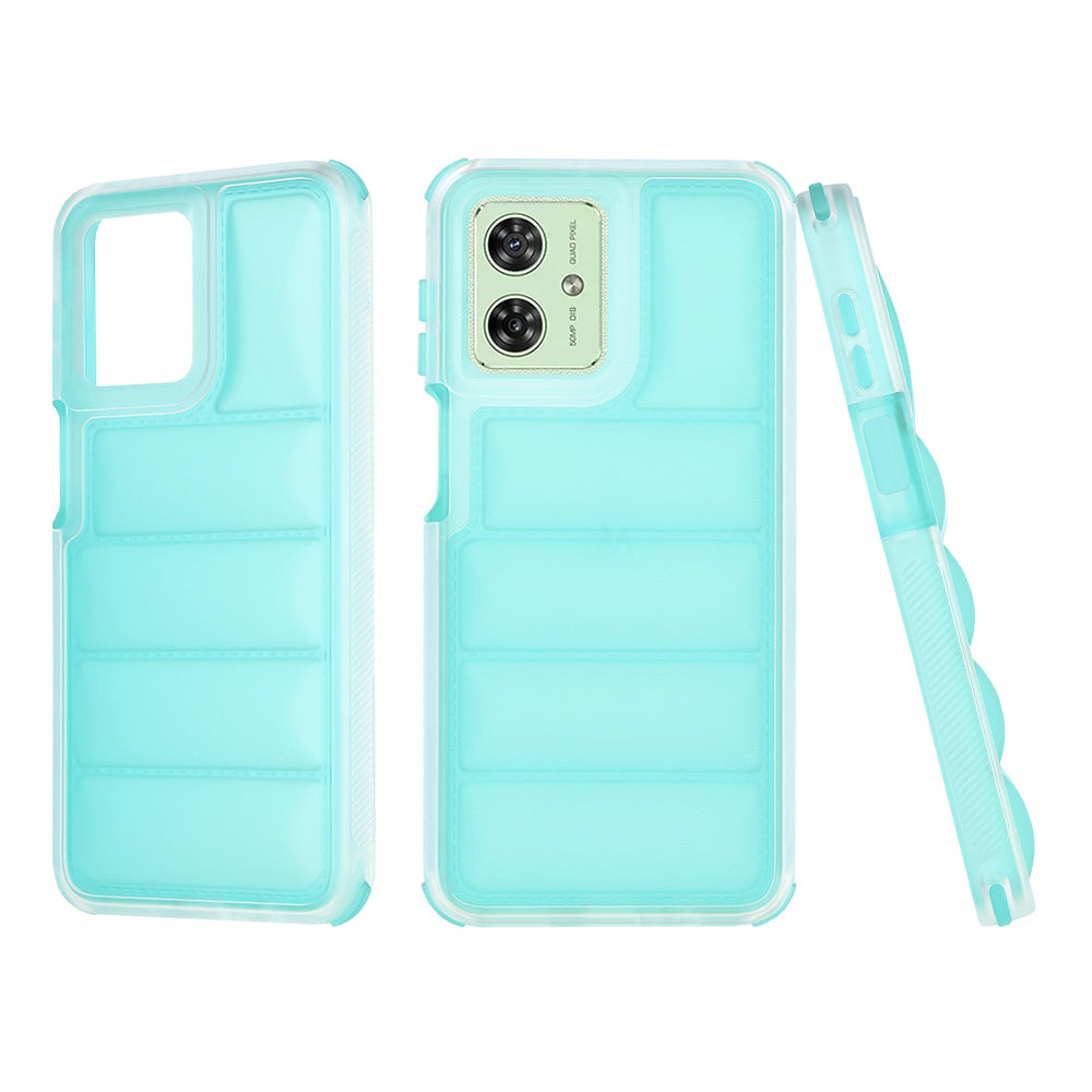 Калъф за Motorola Moto G54, Techsuit, Wave Shield, Тюркоаз
