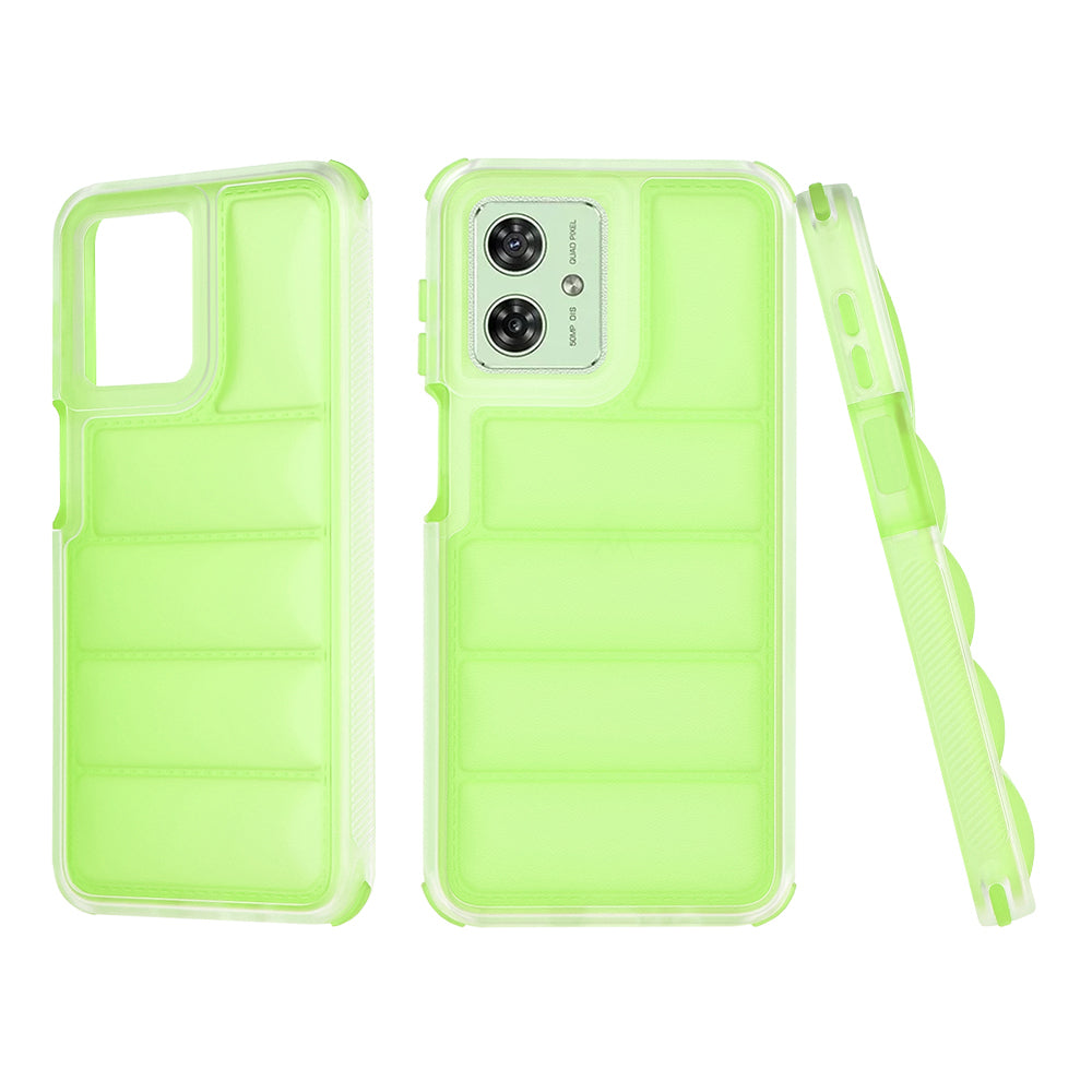 Калъф за Motorola Moto G54, Techsuit, Wave Shield, Зелен