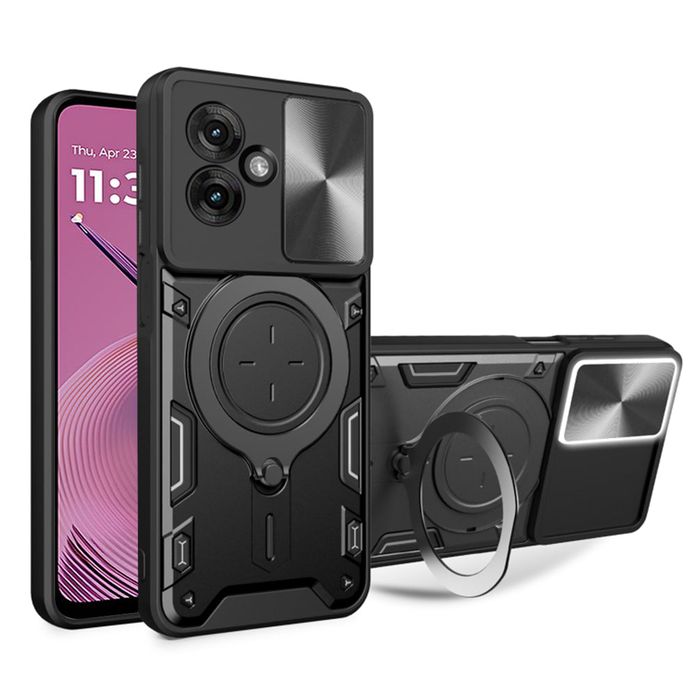 Калъф за Motorola Moto G55, Techsuit, CamGuard Pro, Черен