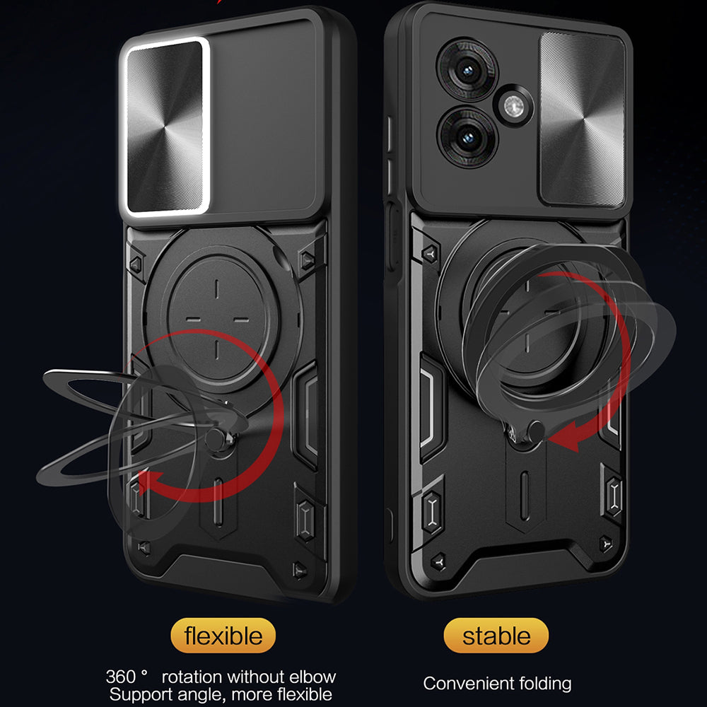 Калъф за Motorola Moto G55, Techsuit, CamGuard Pro, Черен